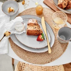 4x Frühstücksteller FINCA In Grau -Butlers butlers 4x fruhstucksteller finca in grau 5