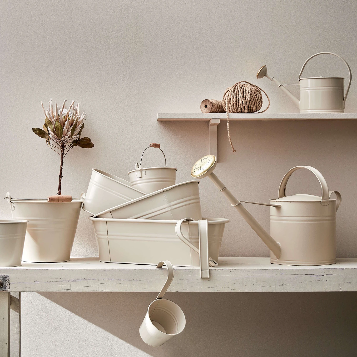 Eimer 2l ZINC In Beige 2 Eimer 2l ZINC In Beige – Bild 2