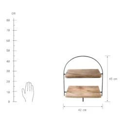 Etagere 2-stufig Höhe 45cm MANGO DAYS In Braun 10 Etagere 2-stufig Höhe 45cm MANGO DAYS In Braun -Butlers butlers etagere 2 stufig hohe 45cm mango days in braun 3