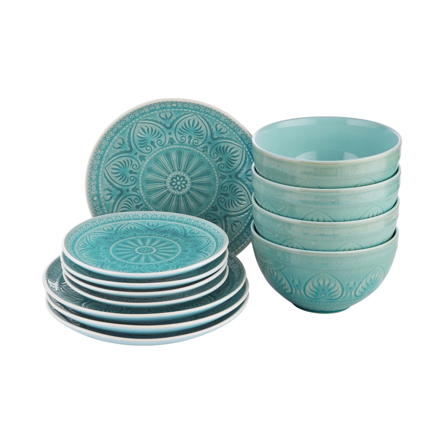 Geschirr-Set 12-tlg. SUMATRA In Türkis 1 Geschirr-Set 12-tlg. SUMATRA In Türkis