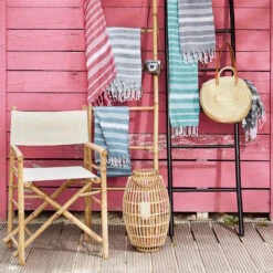 Hamamtuch L 170 X B 90cm SURFSIDE In Anthrazit -Butlers butlers hamamtuch l 170 x b 90cm surfside in anthrazit 5