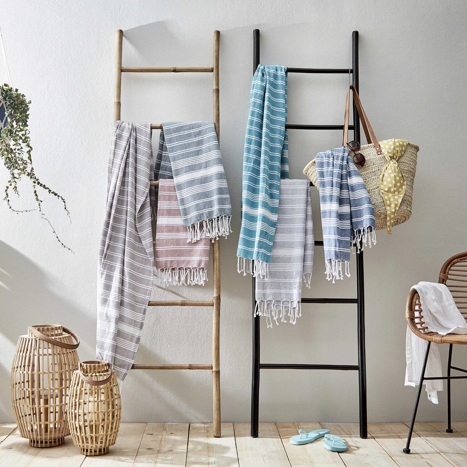 Hamamtuch L 170 X B 90cm SURFSIDE In Blau 2 Hamamtuch L 170 X B 90cm SURFSIDE In Blau – Bild 2