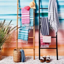 Hamamtuch L 170 X B 90cm SURFSIDE In Blau 10 Hamamtuch L 170 X B 90cm SURFSIDE In Blau -Butlers butlers hamamtuch l 170 x b 90cm surfside in blau 4