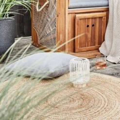 Hanf-Teppich Ø110cm ALL NATURE In Natur -Butlers butlers hanf teppich o110cm all nature in natur 11