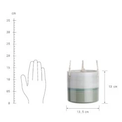 Hänge-Blumentopf Ø14cm HORIZON In Hellgrün 6 Hänge-Blumentopf Ø14cm HORIZON In Hellgrün -Butlers butlers hange blumentopf o14cm horizon in hellgrun 2