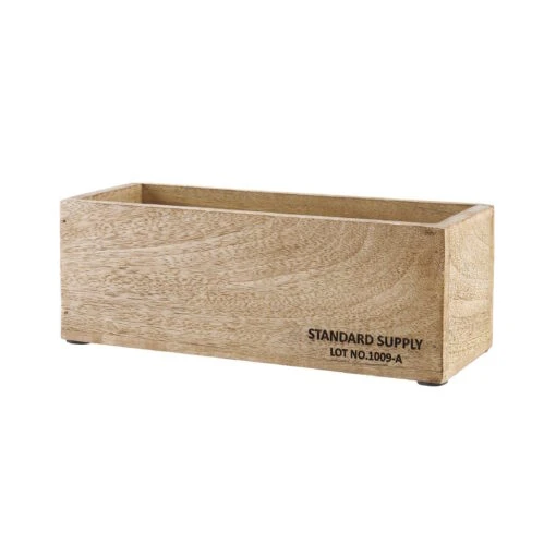 Holzkasten Hochkant L 28 X B 11cm STANDARD SUPPLY In Natur 3 Holzkasten Hochkant L 28 X B 11cm STANDARD SUPPLY In Natur -Butlers butlers holzkasten hochkant l 28 x b 11cm standard supply in natur