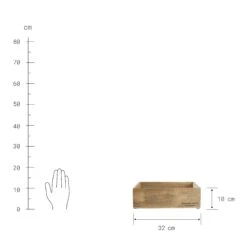 Holzkasten Rechteckig L 32 X B 24cm STANDARD SUPPLY In Natur -Butlers butlers holzkasten rechteckig l 32 x b 24cm standard supply in natur 2