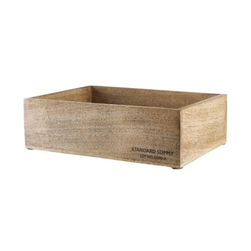 Holzkasten Rechteckig L 32 X B 24cm STANDARD SUPPLY In Natur 2 Holzkasten Rechteckig L 32 X B 24cm STANDARD SUPPLY In Natur -Butlers butlers holzkasten rechteckig l 32 x b 24cm standard supply in natur