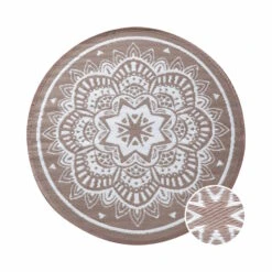 In- & Outdoor-Teppich Flora Ø150cm COLOUR CLASH In Natur-Weiß 8 In- & Outdoor-Teppich Flora Ø150cm COLOUR CLASH In Natur-Weiß -Butlers butlers in and outdoor teppich flora o150cm colour clash in natur weiss 2