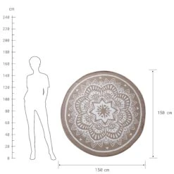 In- & Outdoor-Teppich Flora Ø150cm COLOUR CLASH In Natur-Weiß 9 In- & Outdoor-Teppich Flora Ø150cm COLOUR CLASH In Natur-Weiß -Butlers butlers in and outdoor teppich flora o150cm colour clash in natur weiss 3