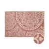 In- & Outdoor-Teppich Floral L 180 X B 118cm COLOUR CLASH In Hellrot-Creme