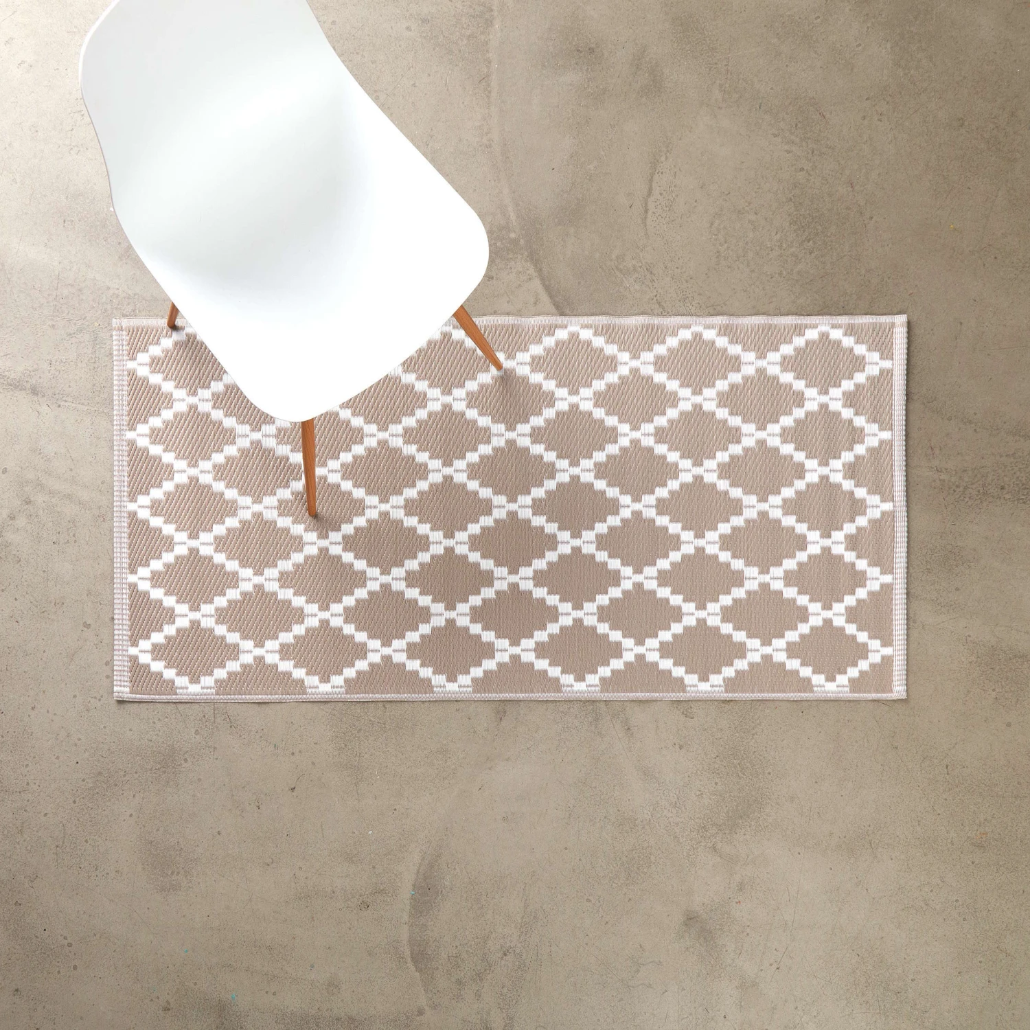 In- & Outdoor-Teppich Rauten L 140 X B 70cm COLOUR CLASH In Natur 2 In- & Outdoor-Teppich Rauten L 140 X B 70cm COLOUR CLASH In Natur – Bild 2