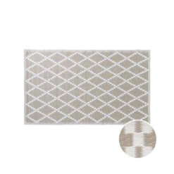 In- & Outdoor-Teppich Rauten L 150 X B 90cm COLOUR CLASH In Natur