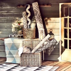 In- & Outdoorteppich Dreiecke L 180 X B 120cm COLOUR CLASH In Pastellblau -Butlers butlers in and outdoorteppich dreiecke l 180 x b 120cm colour clash in pastellblau 7