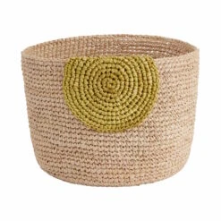 Korb Handgefertigt Aus Raffia Ø13cm ISALO In Natur-Gelb -Butlers butlers korb handgefertigt aus raffia o13cm isalo in natur gelb 2