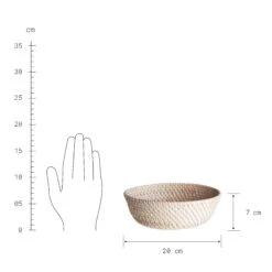 Korb Rund Ø20cm RONDA In Natur 7 Korb Rund Ø20cm RONDA In Natur -Butlers butlers korb rund o20cm ronda in natur 2