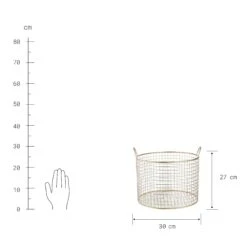 Korb Rund Ø30cm HOOP In Gold -Butlers butlers korb rund o30cm hoop in gold 2