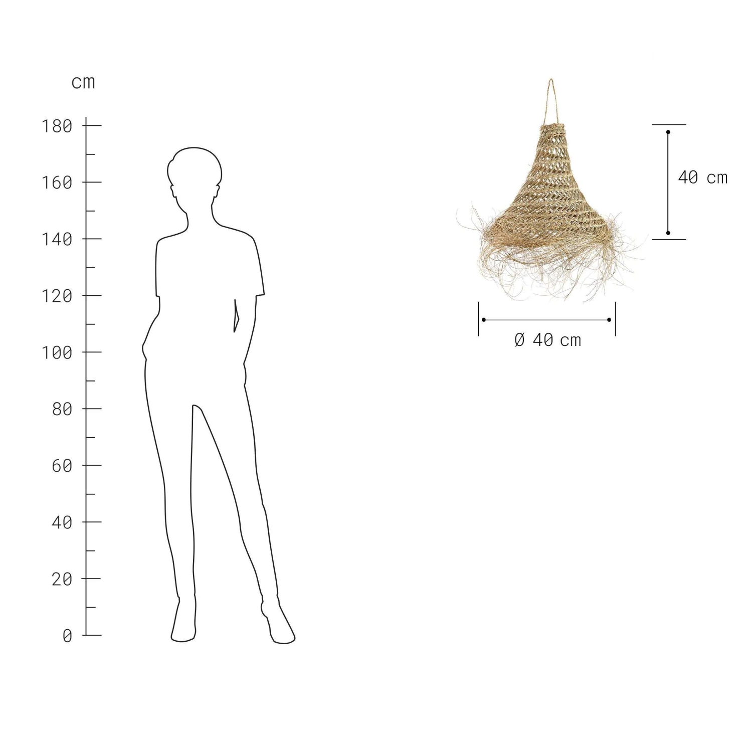 Lampenschirm Höhe 40cm BOMAS In Natur 3 Lampenschirm Höhe 40cm BOMAS In Natur – Bild 3