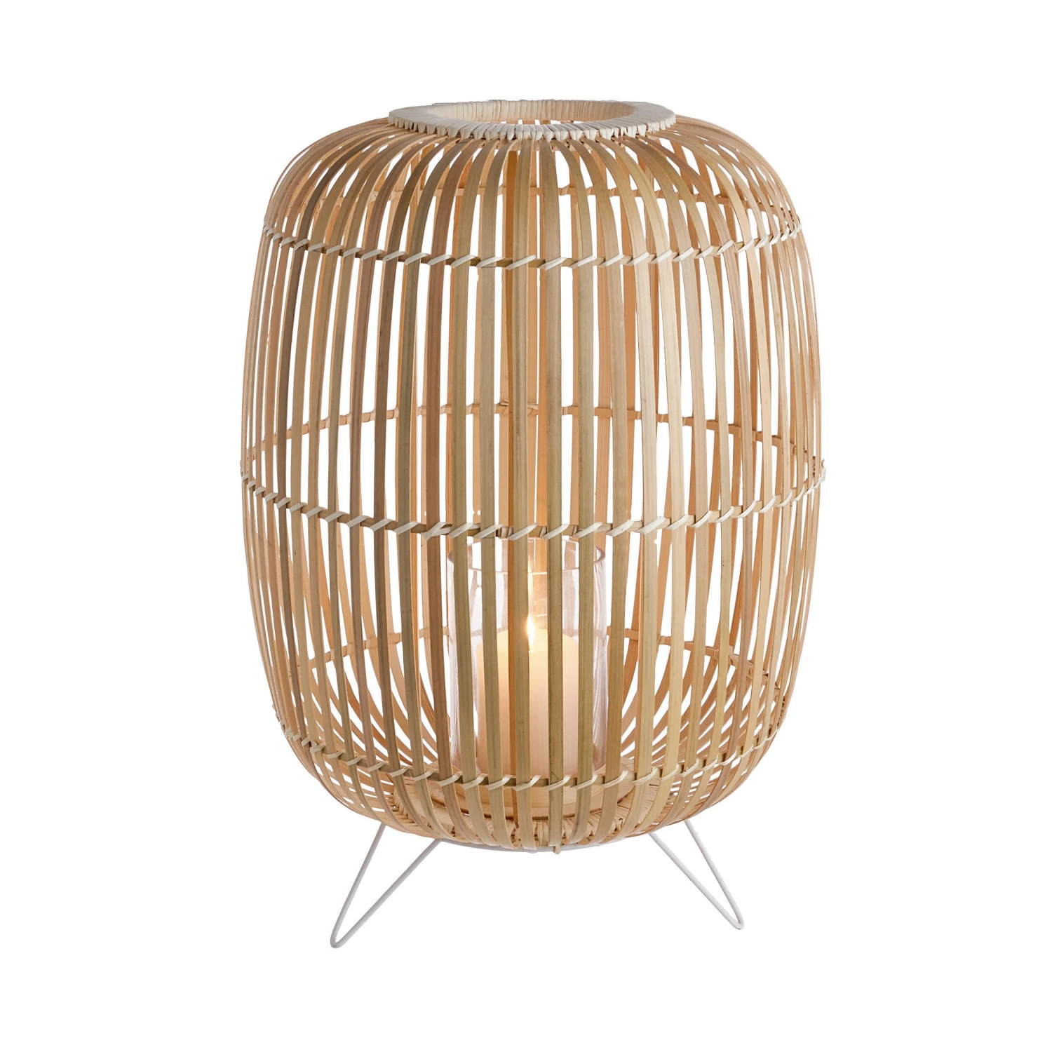 Laterne Auf Gestell Höhe 53cm BAMBOO NIGHTS In Natur 2 Laterne Auf Gestell Höhe 53cm BAMBOO NIGHTS In Natur – Bild 2