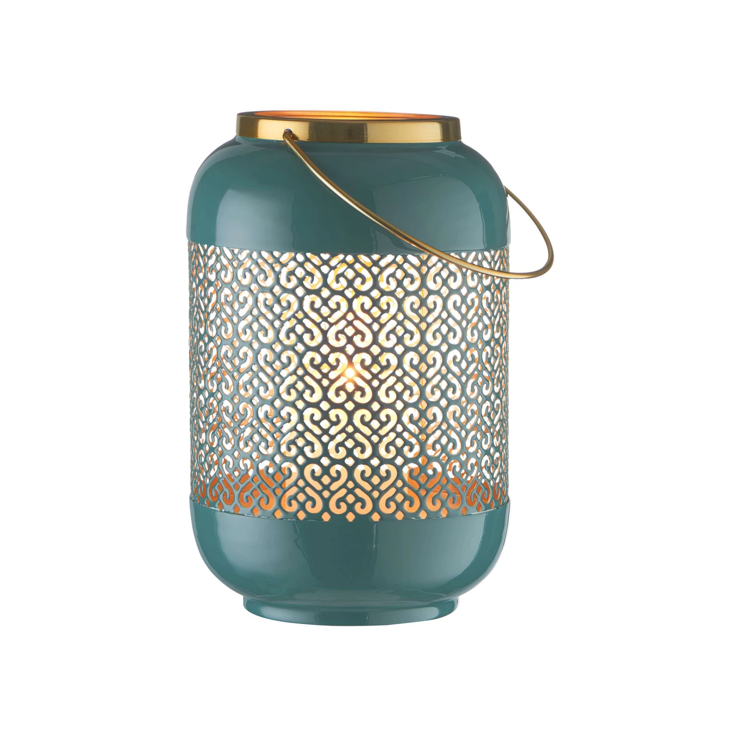 Laterne H 27cm EMILIE In Petrol 4 Laterne H 27cm EMILIE In Petrol – Bild 4