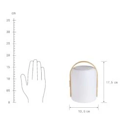 LED Leuchte Mit Bluetooth® Und Farbwechsel SOUND LOUNGE In Weiß-Hellbraun -Butlers butlers led leuchte mit bluetooth r und farbwechsel sound lounge in weiss hellbraun 3