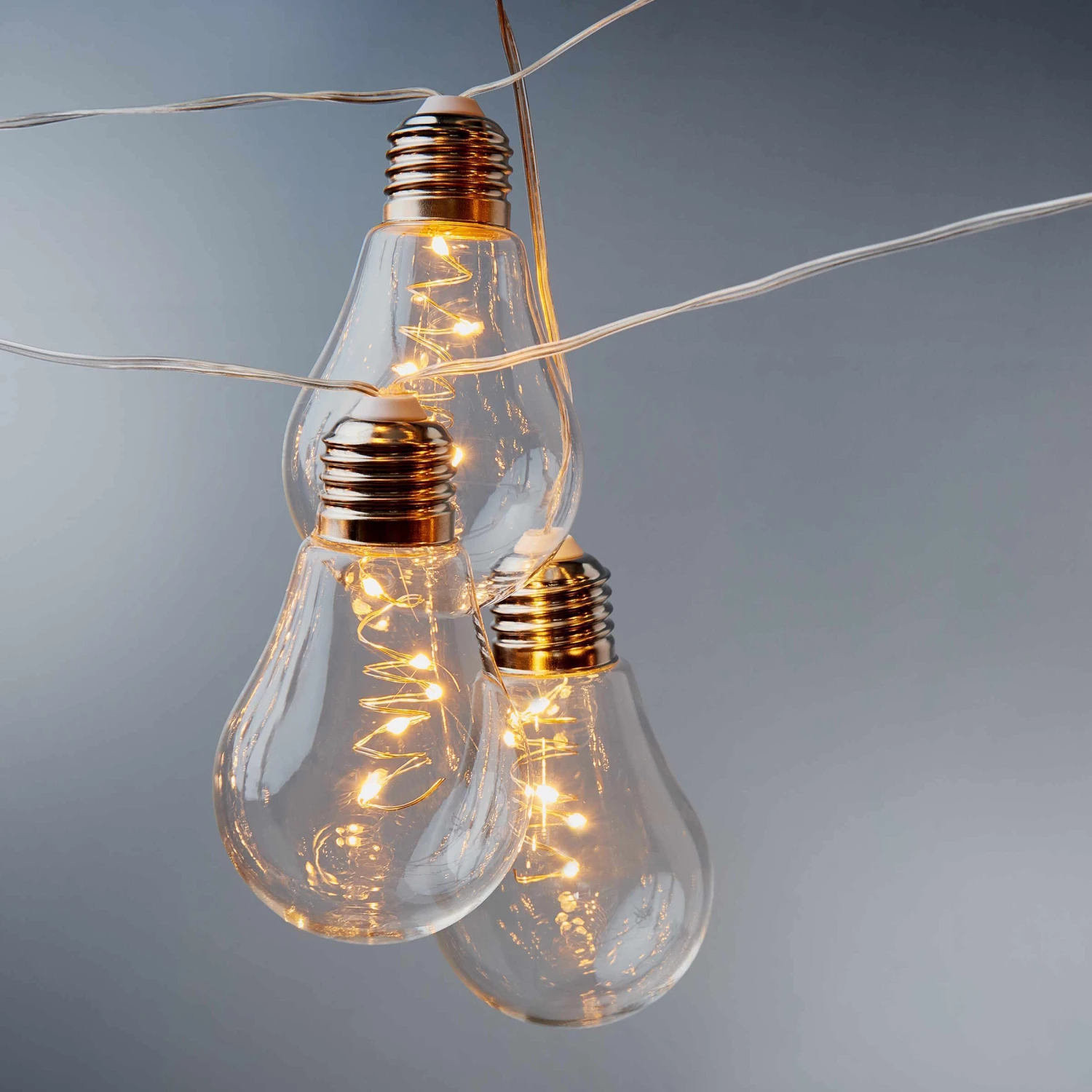 LED-Lichterkette 10 Lichter Mit USB-Batteriefach BULB LIGHTS In Transparent 5 LED-Lichterkette 10 Lichter Mit USB-Batteriefach BULB LIGHTS In Transparent – Bild 5