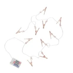 Butlers 6 LED-Lichterkette Clips 10 Lichter Mit USB-Batteriefach CLIP COUTURE In Roségold