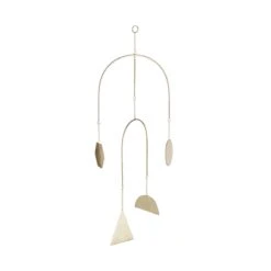 Mobile 4 Ornamente Länge 48cm PEACEFUL HOME In Gold -Butlers butlers mobile 4 ornamente lange 48cm peaceful home in gold 3