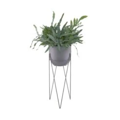 Pflanzentopf Mit Gestell Höhe 56cm PLANTA In Grau -Butlers butlers pflanzentopf mit gestell hohe 56cm planta in grau 1
