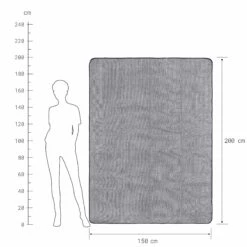 Picknickdecke L 150 X B 200cm WANDERLUST In Schwarz-Weiß -Butlers butlers picknickdecke l 150 x b 200cm wanderlust in schwarz weiss 3