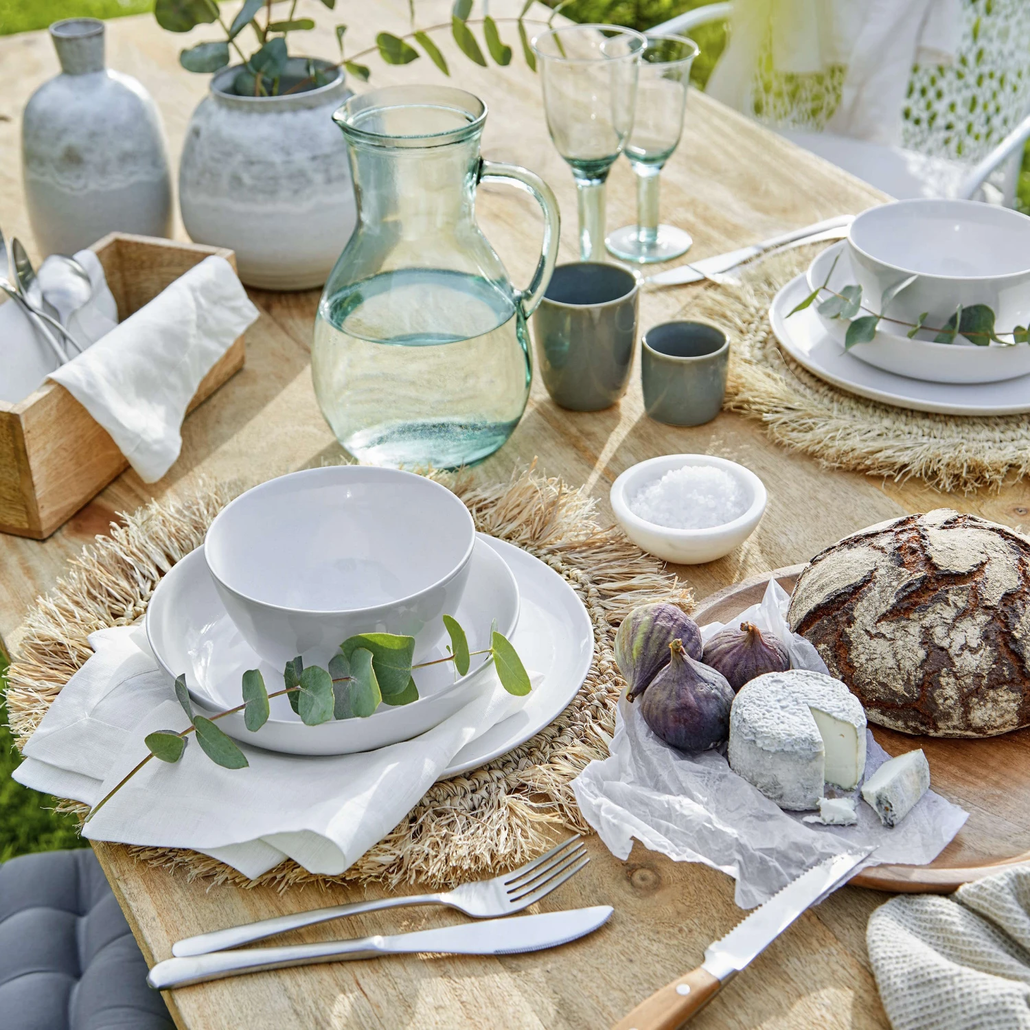 Platzset Mit Fransen Ø41cm RAFFIA In Natur 4 Platzset Mit Fransen Ø41cm RAFFIA In Natur – Bild 4