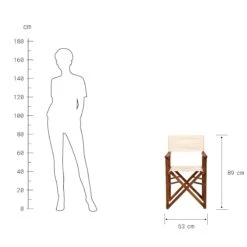 Regiestuhl HOLLYWOOD In Creme -Butlers butlers regiestuhl hollywood in creme 3