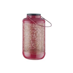 Butlers 18 Solar-Laterne H 24cm SOLANA In Lila-Gold