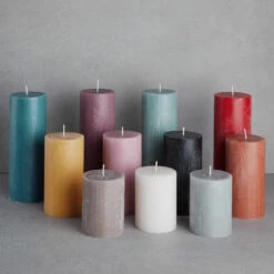 Stumpenkerze Höhe 9cm RUSTIC In Rosa -Butlers butlers stumpenkerze hohe 9cm rustic in rosa 3