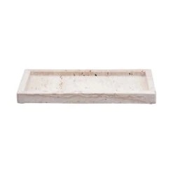 Tablett L 30 X B 13cm TRAVERTINE In Beige -Butlers butlers tablett l 30 x b 13cm travertine in beige 2