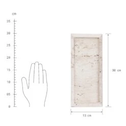 Tablett L 30 X B 13cm TRAVERTINE In Beige -Butlers butlers tablett l 30 x b 13cm travertine in beige 3