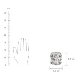 Teelichthalter Höhe 9cm BUBBLE In Grau -Butlers butlers teelichthalter hohe 9cm bubble in grau 2