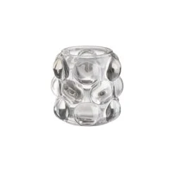 Teelichthalter Höhe 9cm BUBBLE In Grau