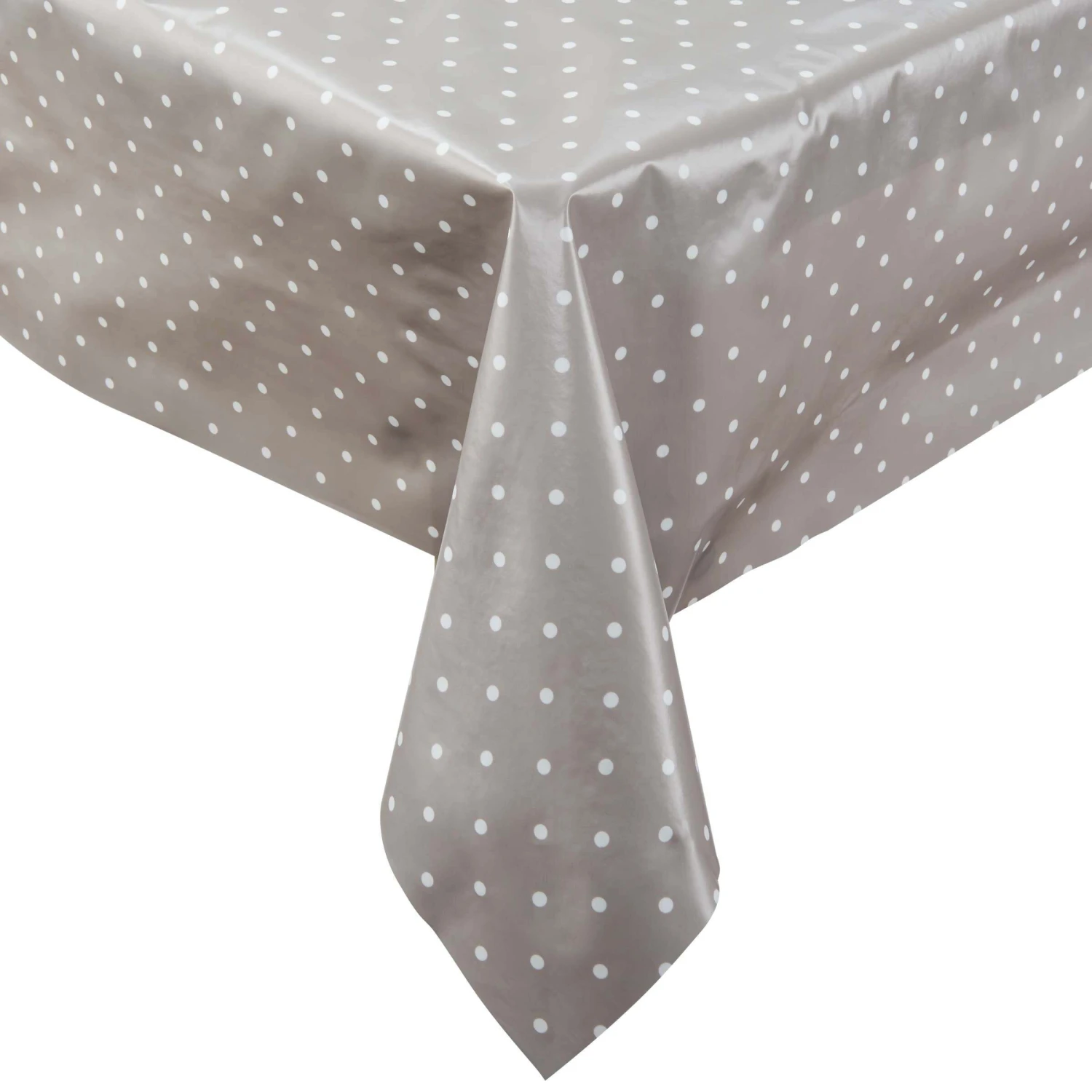 Wachstischdecke Punkte 140x200 Cm WATERPROOF In Grau 1 Wachstischdecke Punkte 140x200 Cm WATERPROOF In Grau