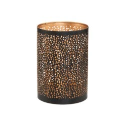 Windlicht-Set 2 Tlg. LUMINOUS In Schwarz-Gold -Butlers butlers windlicht set 2 tlg luminous in schwarz gold 2